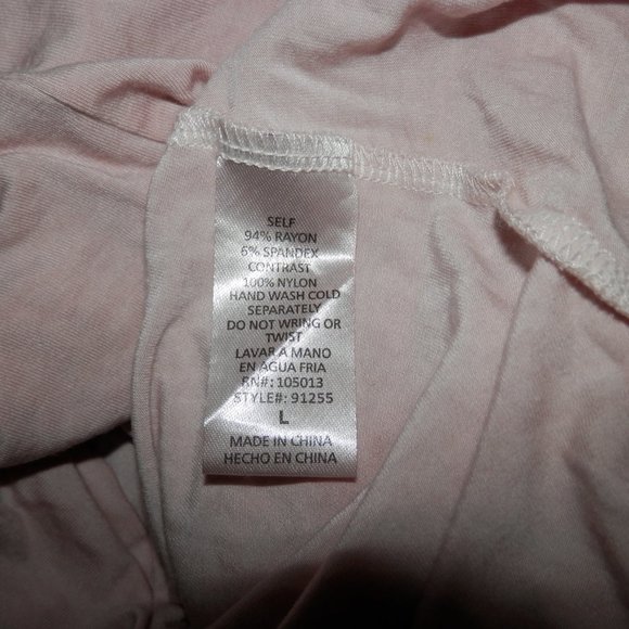 Andree by UNIT Women's Large Light Pink Lace Attached Cape Casual Dress 3560 - Picture 9 of 9